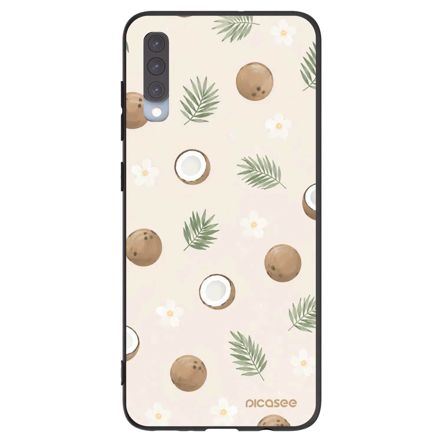Picasee silikonski črni ovitek za Samsung Galaxy A70 A705F - Coconut Breeze