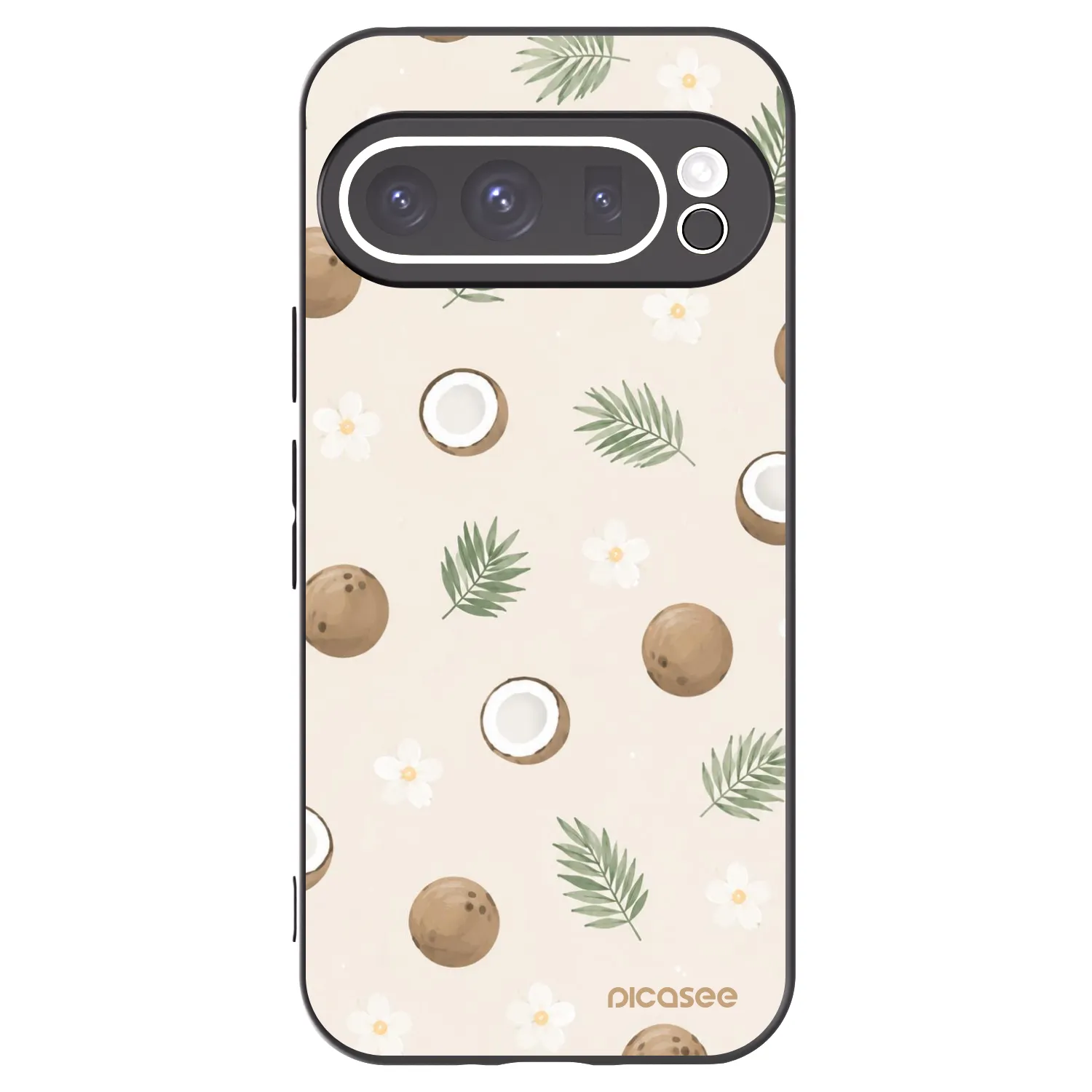 Picasee silikonski črni ovitek za Google Pixel 9 Pro XL - Coconut Breeze