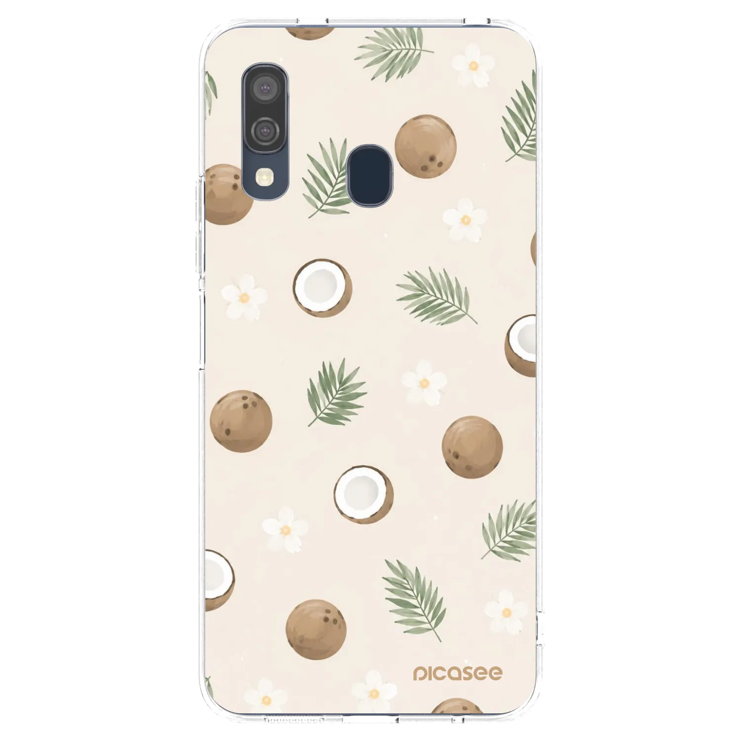 Picasee silikonski prozorni ovitek za Samsung Galaxy A40 A405F - Coconut Breeze