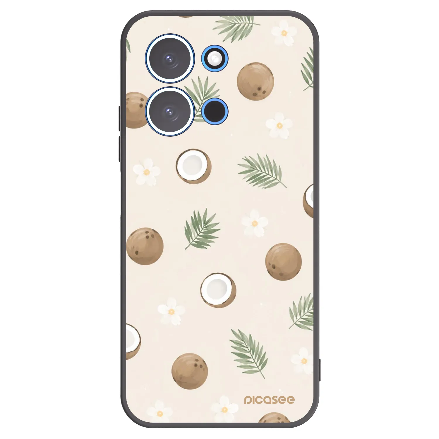 Picasee silikonski črni ovitek za Xiaomi Redmi 15C 4G - Coconut Breeze