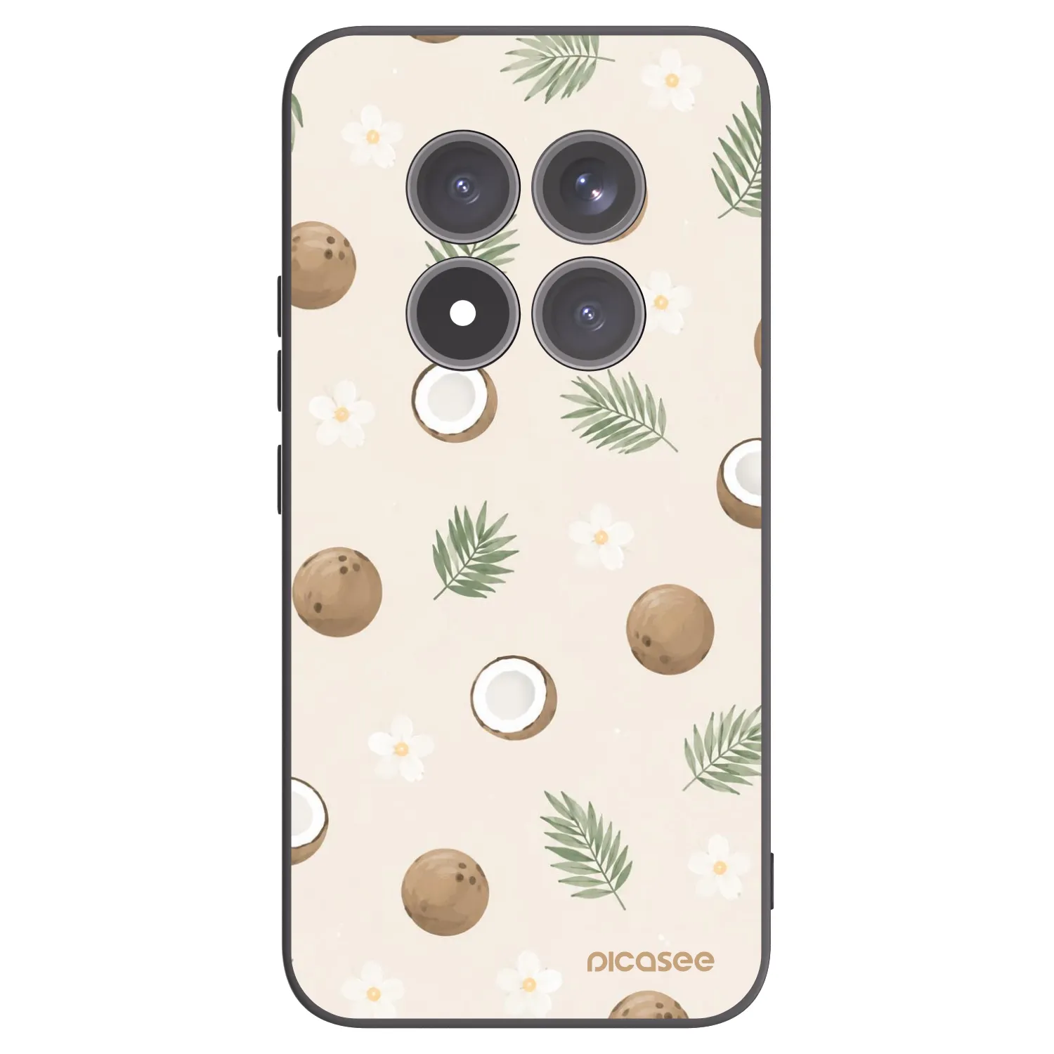 Picasee silikonski črni ovitek za Xiaomi Redmi Note 15 Pro+ - Coconut Breeze