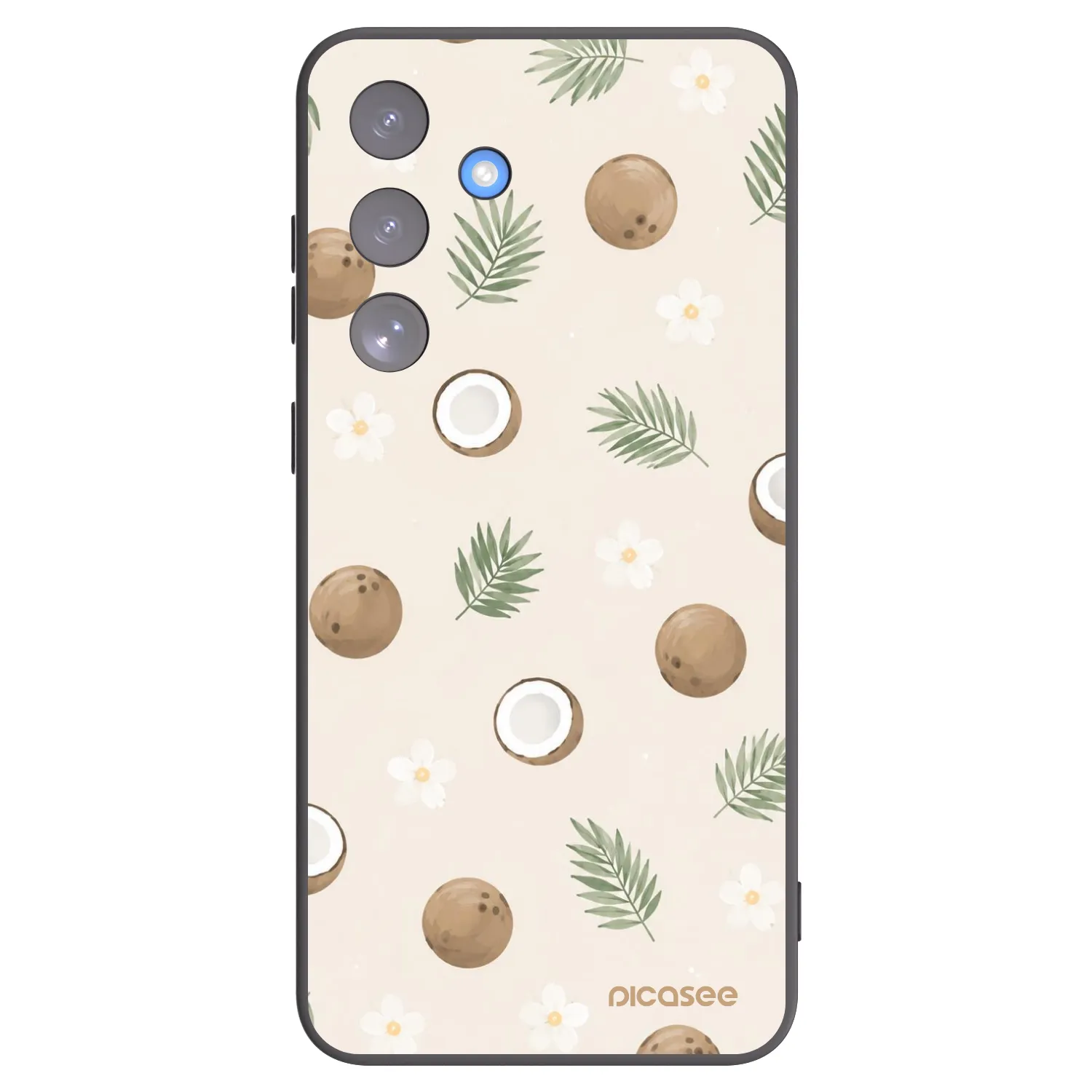 Picasee silikonski črni ovitek za Samsung Galaxy S25 FE 5G - Coconut Breeze