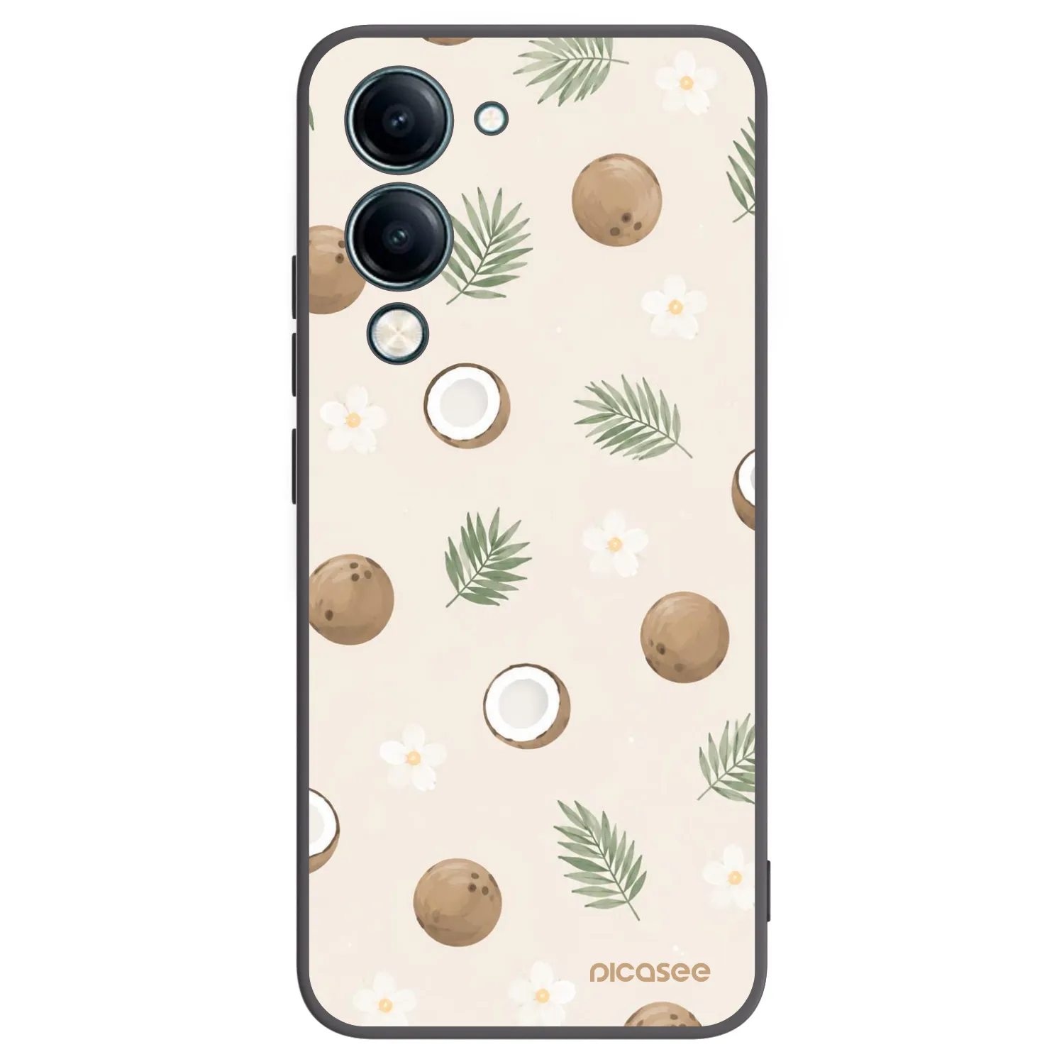 Picasee silikonski črni ovitek za Vivo Y29s 5G - Coconut Breeze
