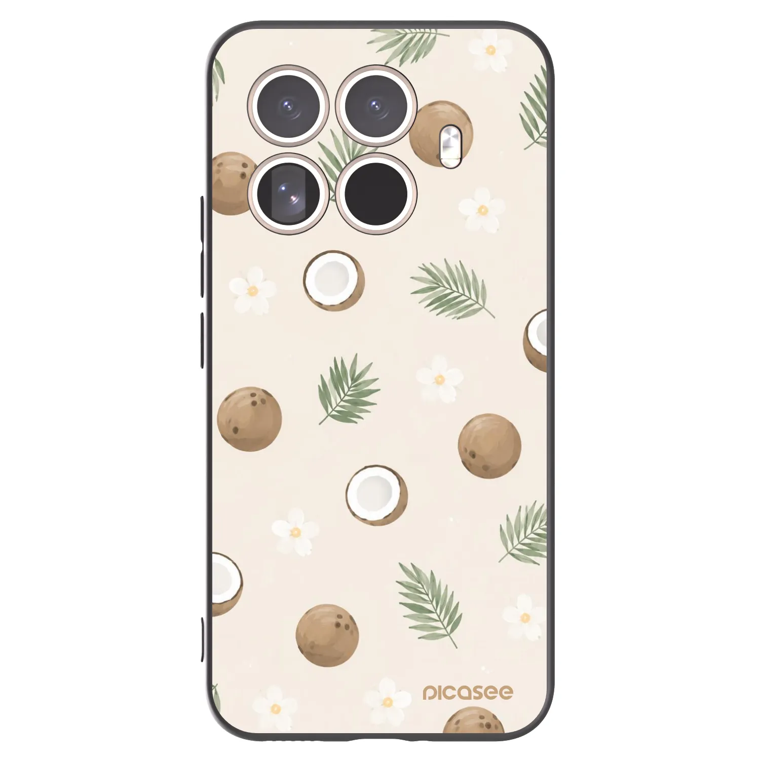 Picasee silikonski črni ovitek za Xiaomi 15T Pro - Coconut Breeze