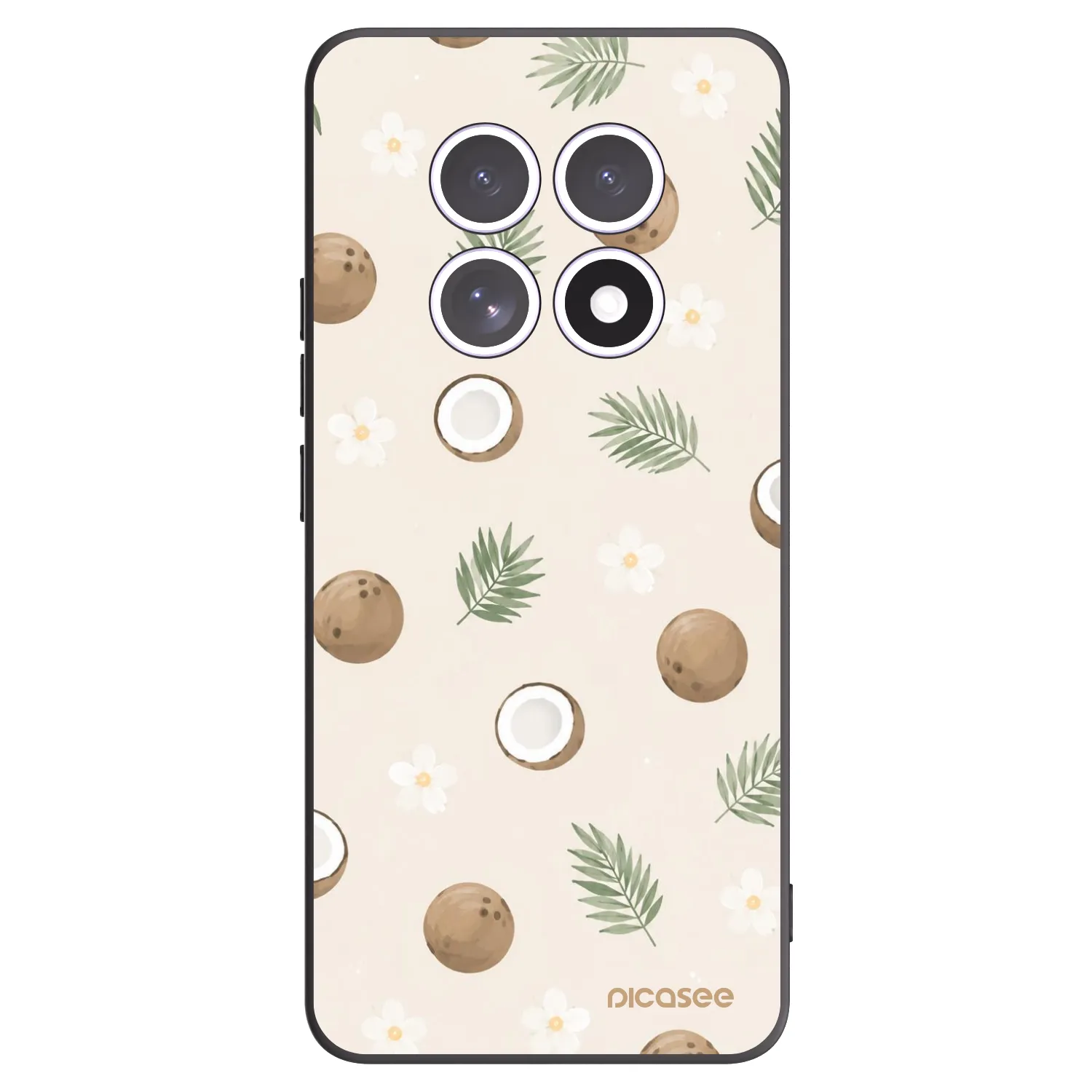 Picasee silikonski črni ovitek za Xiaomi Redmi Note 15 4G - Coconut Breeze