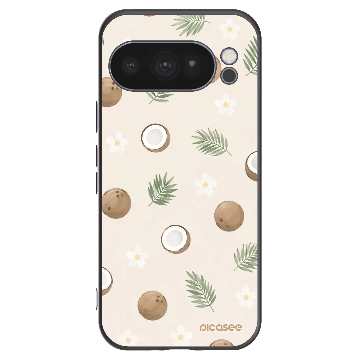 Picasee silikonski črni ovitek za Google Pixel 10 Pro - Coconut Breeze