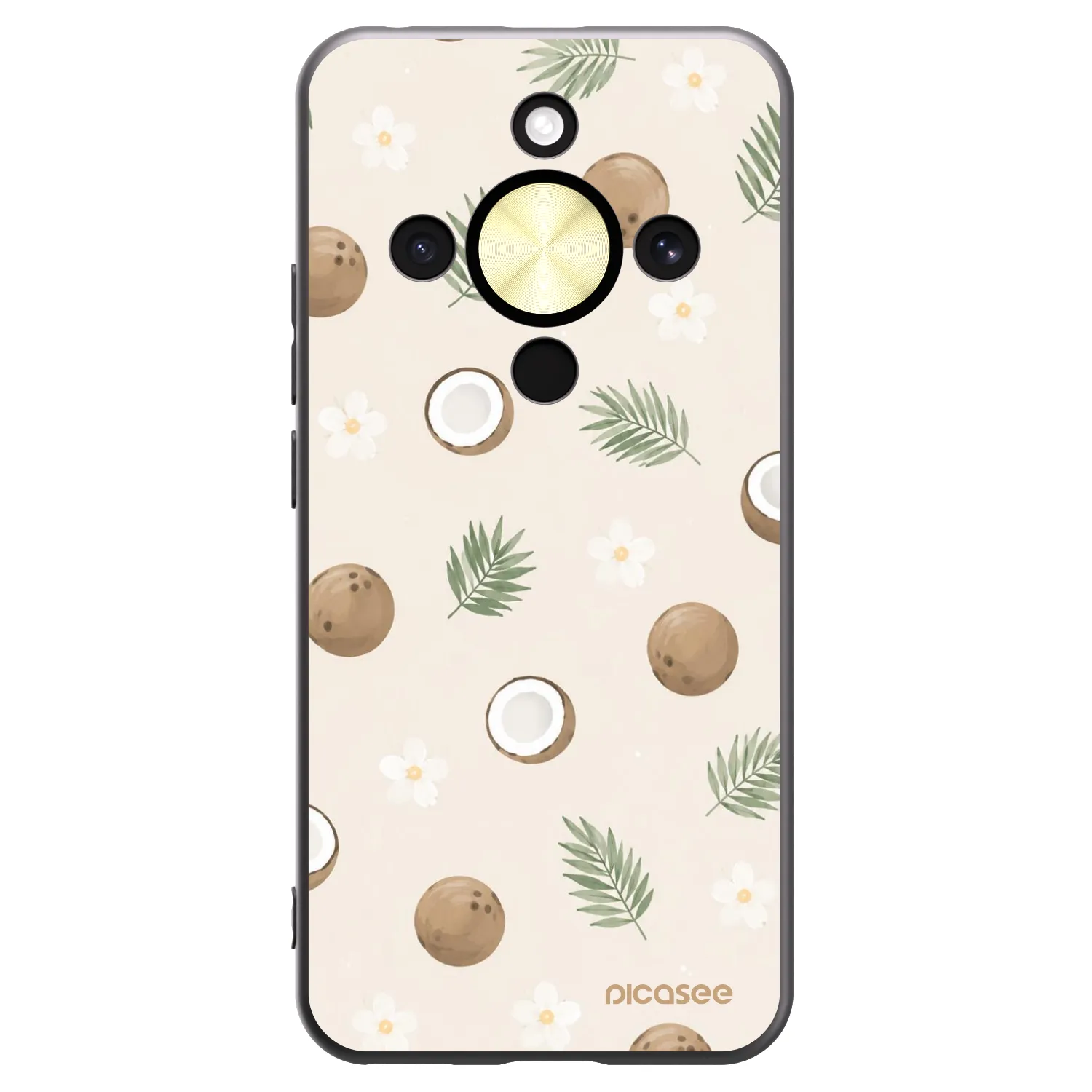 Picasee silikonski črni ovitek za Honor Magic8 Lite 5G - Coconut Breeze