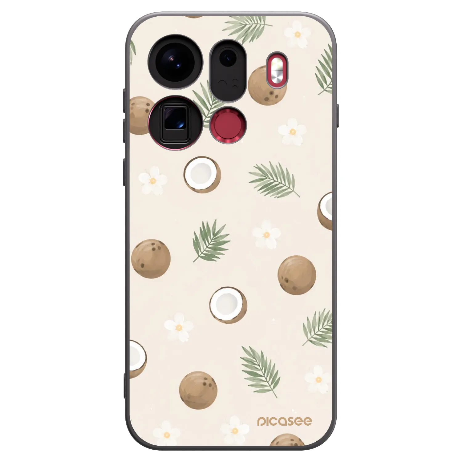 Picasee silikonski črni ovitek za OPPO Find X9 Pro - Coconut Breeze