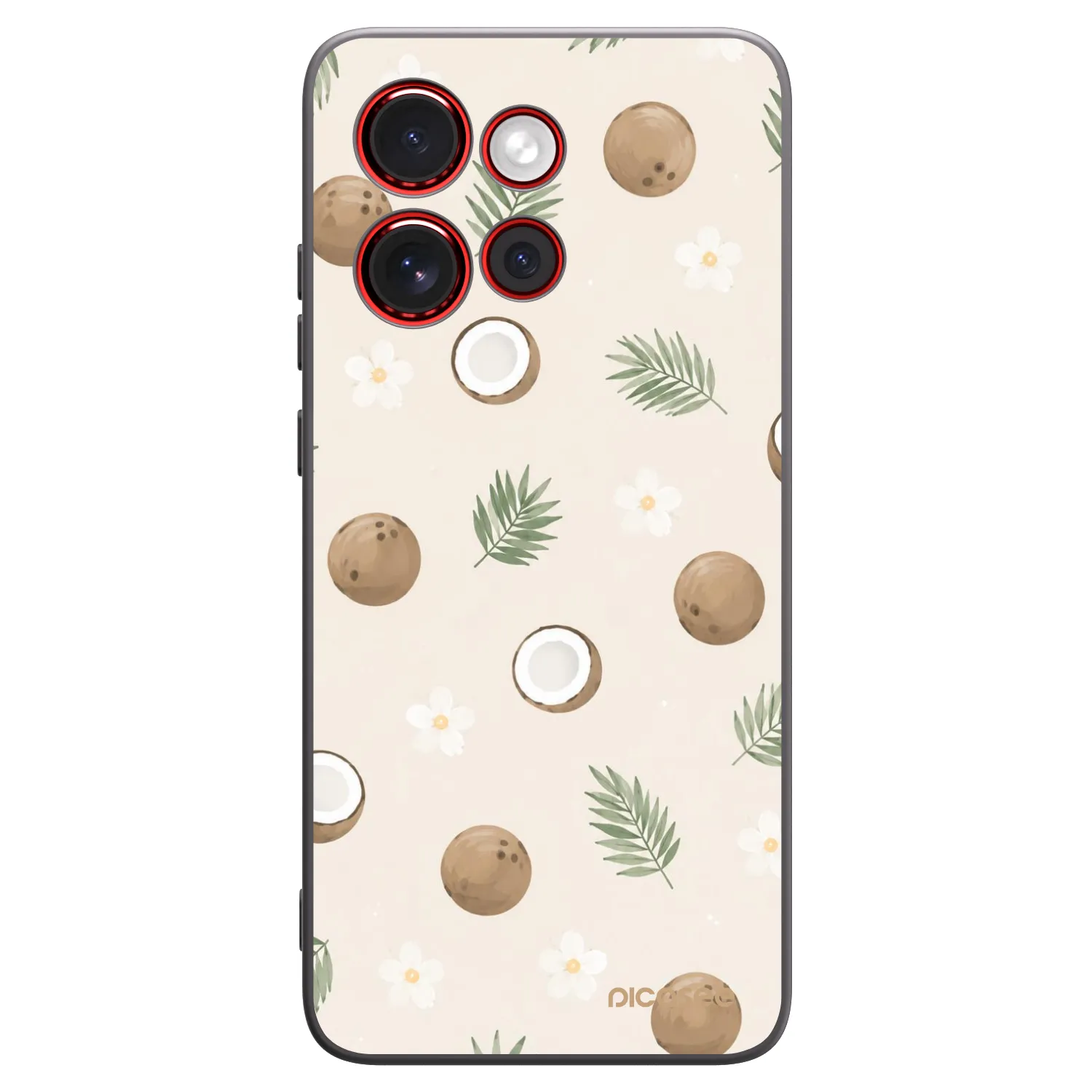Picasee silikonski črni ovitek za Motorola Edge 60 Neo 5G - Coconut Breeze