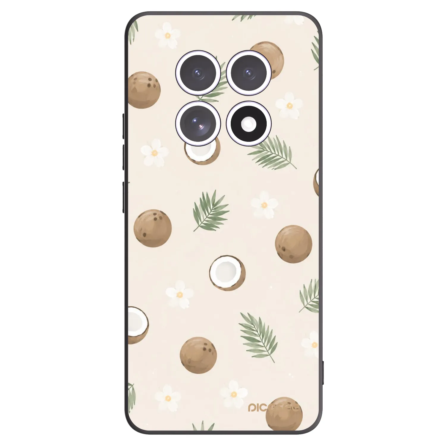 Picasee silikonski črni ovitek za Xiaomi Redmi Note 15 5G - Coconut Breeze