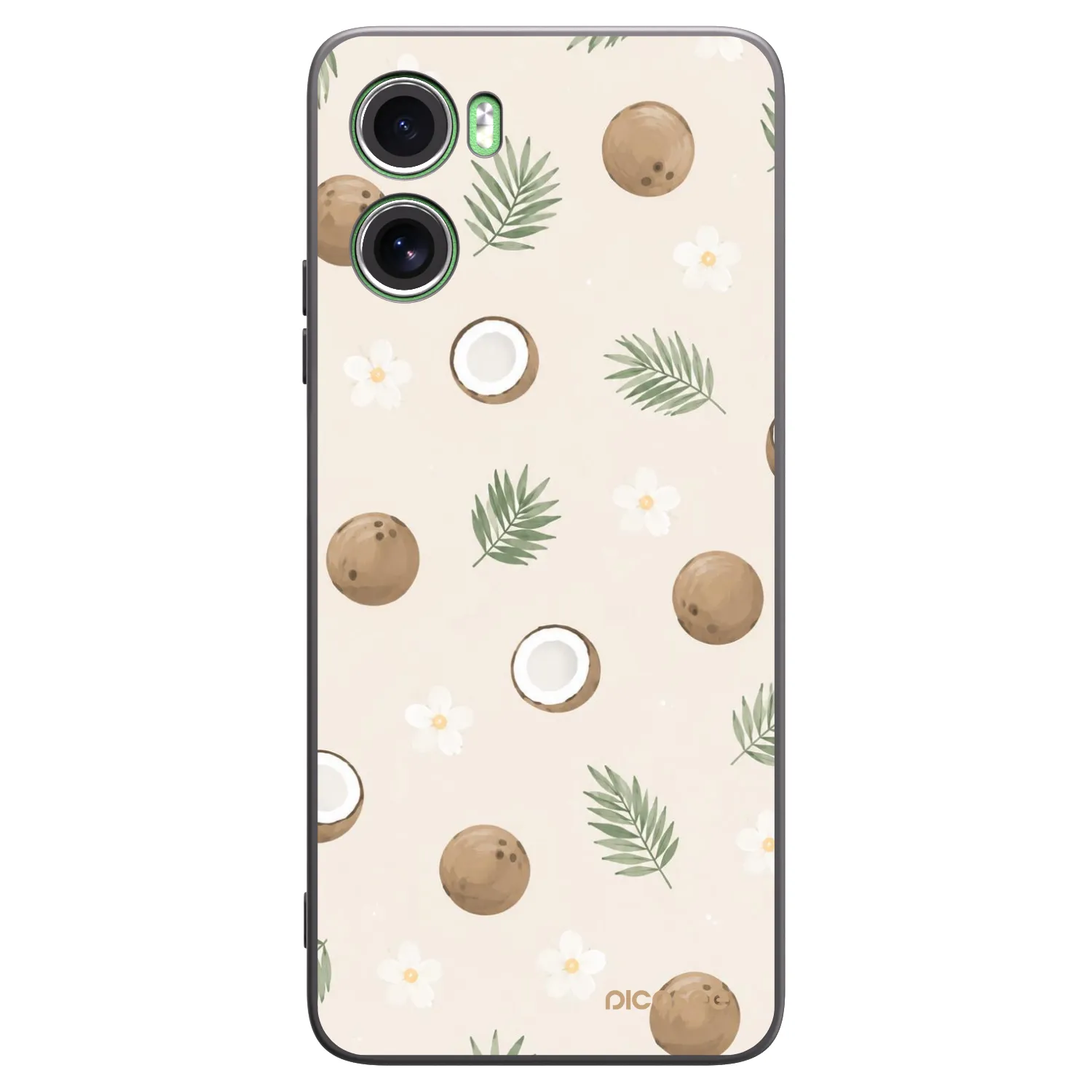 Picasee silikonski črni ovitek za Motorola Moto G06 - Coconut Breeze