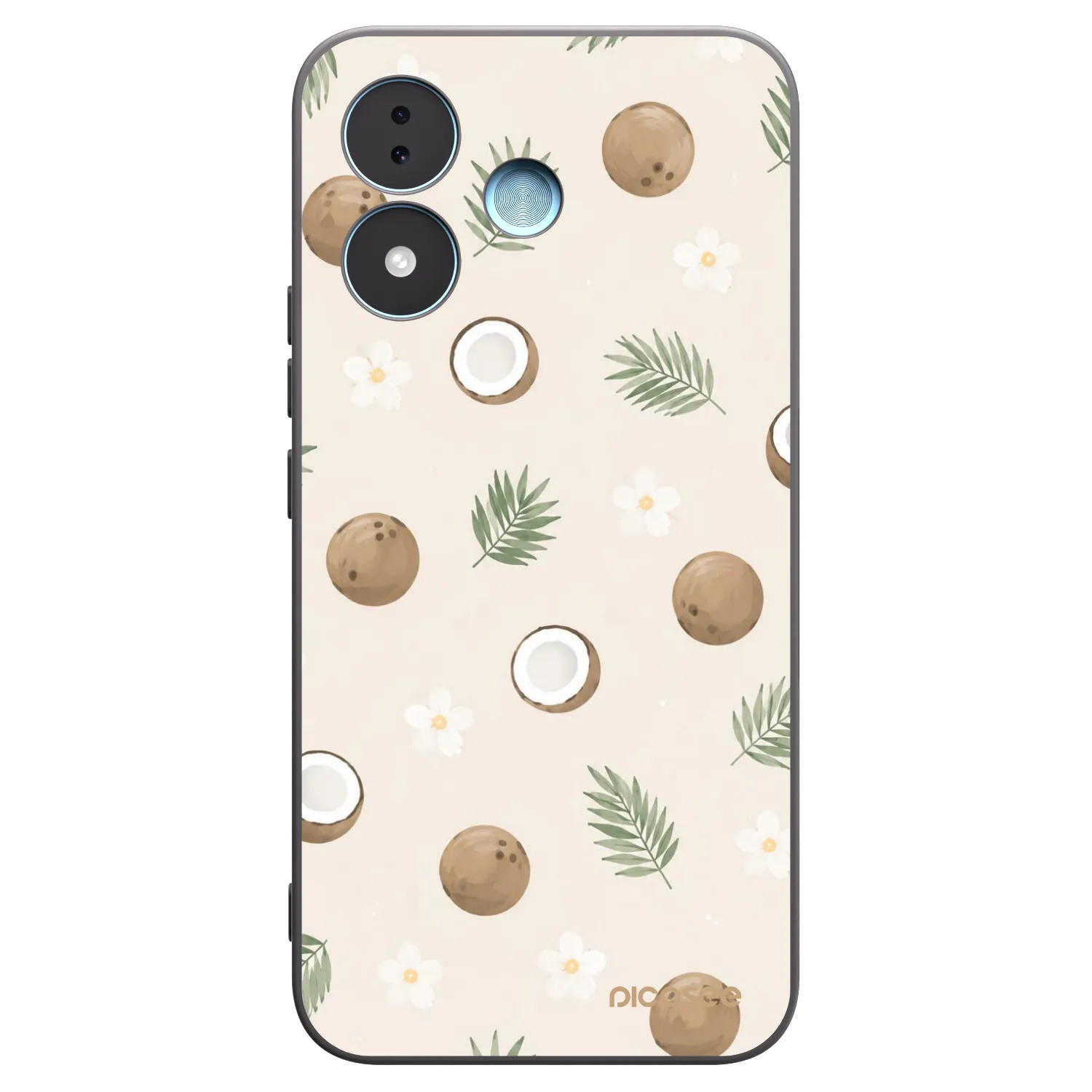 Picasee silikonski črni ovitek za Xiaomi Redmi Note 17 5G - Coconut Breeze