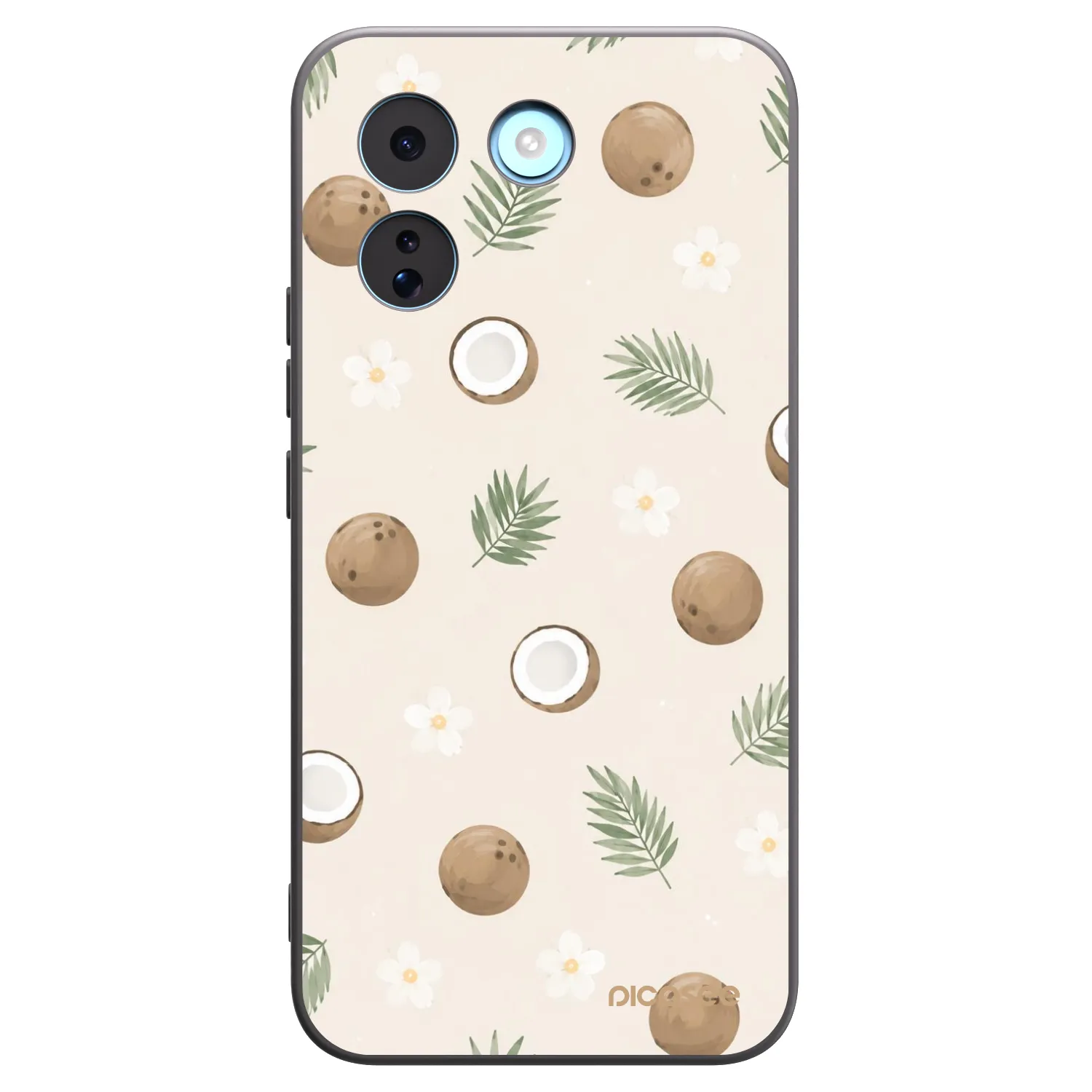 Picasee silikonski črni ovitek za Xiaomi Redmi Note 17 Pro MAX 5G - Coconut Breeze