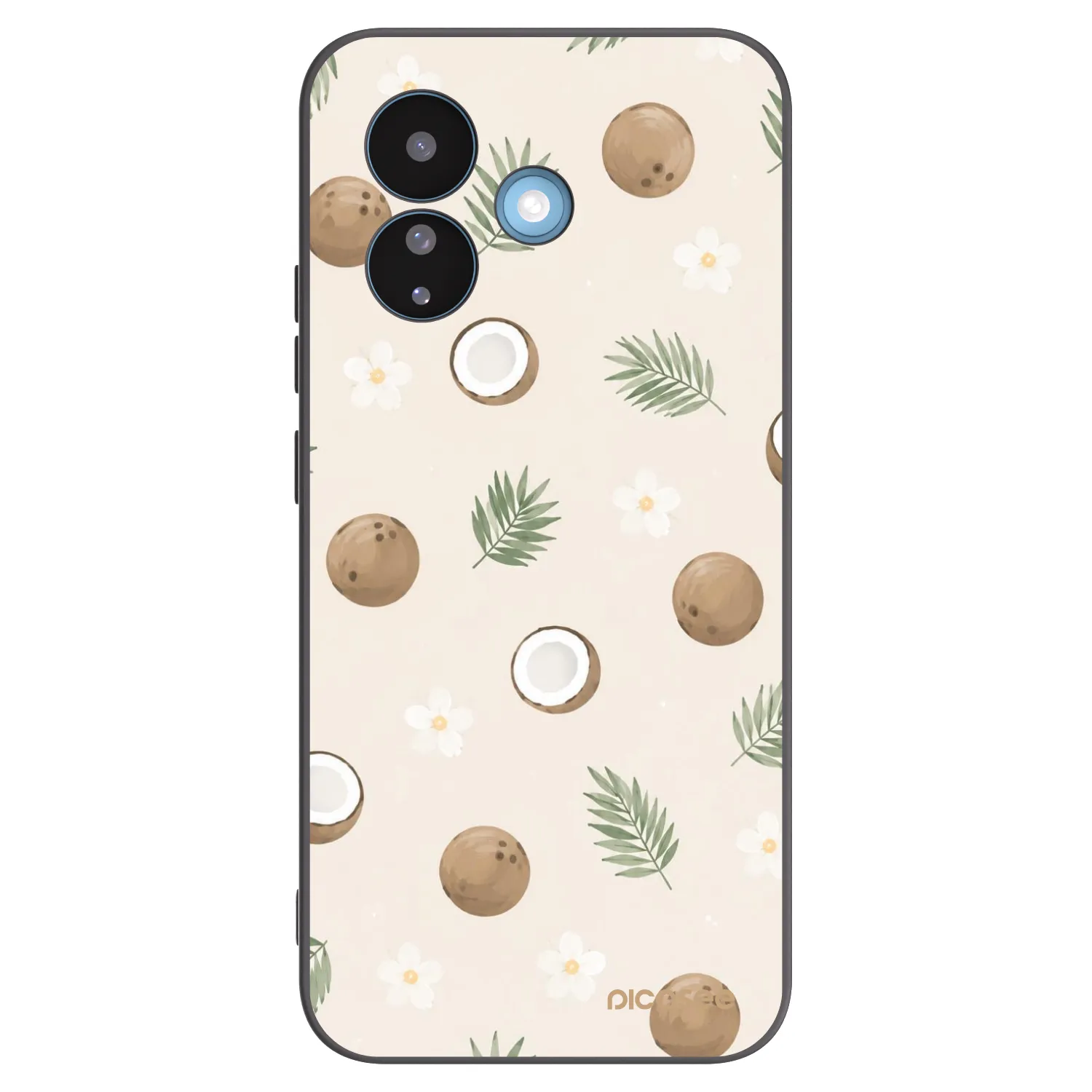 Picasee silikonski črni ovitek za Xiaomi Redmi Note 17 Pro 5G - Coconut Breeze