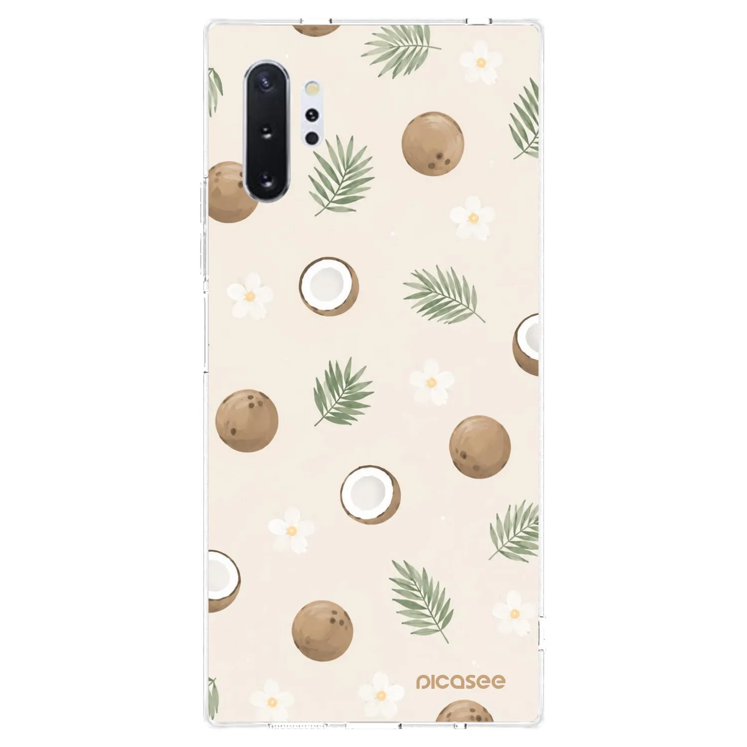 Picasee silikonski prozorni ovitek za Samsung Galaxy Note 10+ N975F - Coconut Breeze