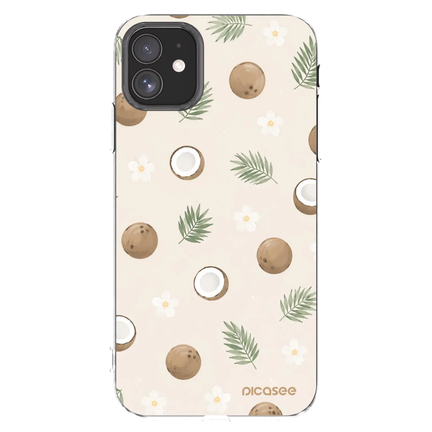 Picasee silikonski prozorni ovitek za Apple iPhone 11 - Coconut Breeze