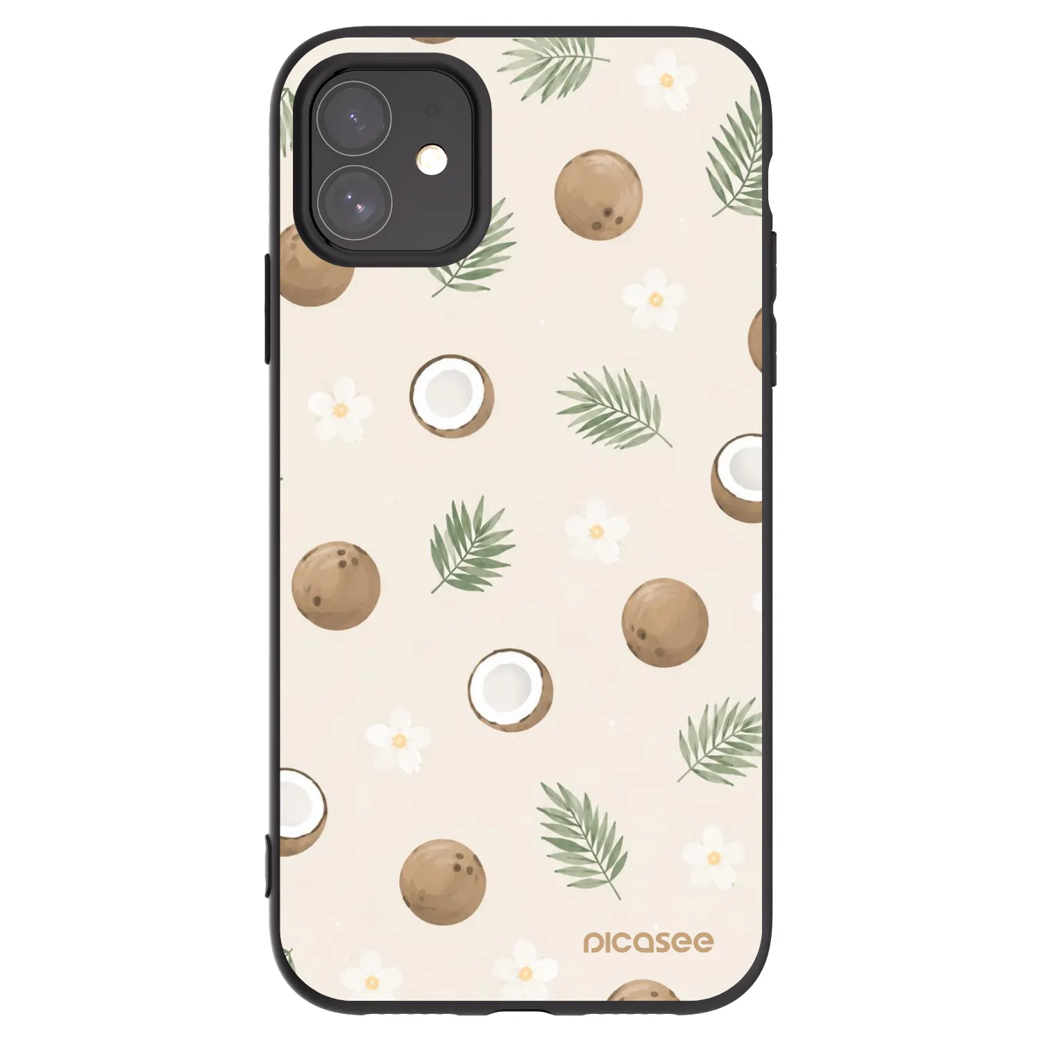 Picasee silikonski črni ovitek za Apple iPhone 11 - Coconut Breeze