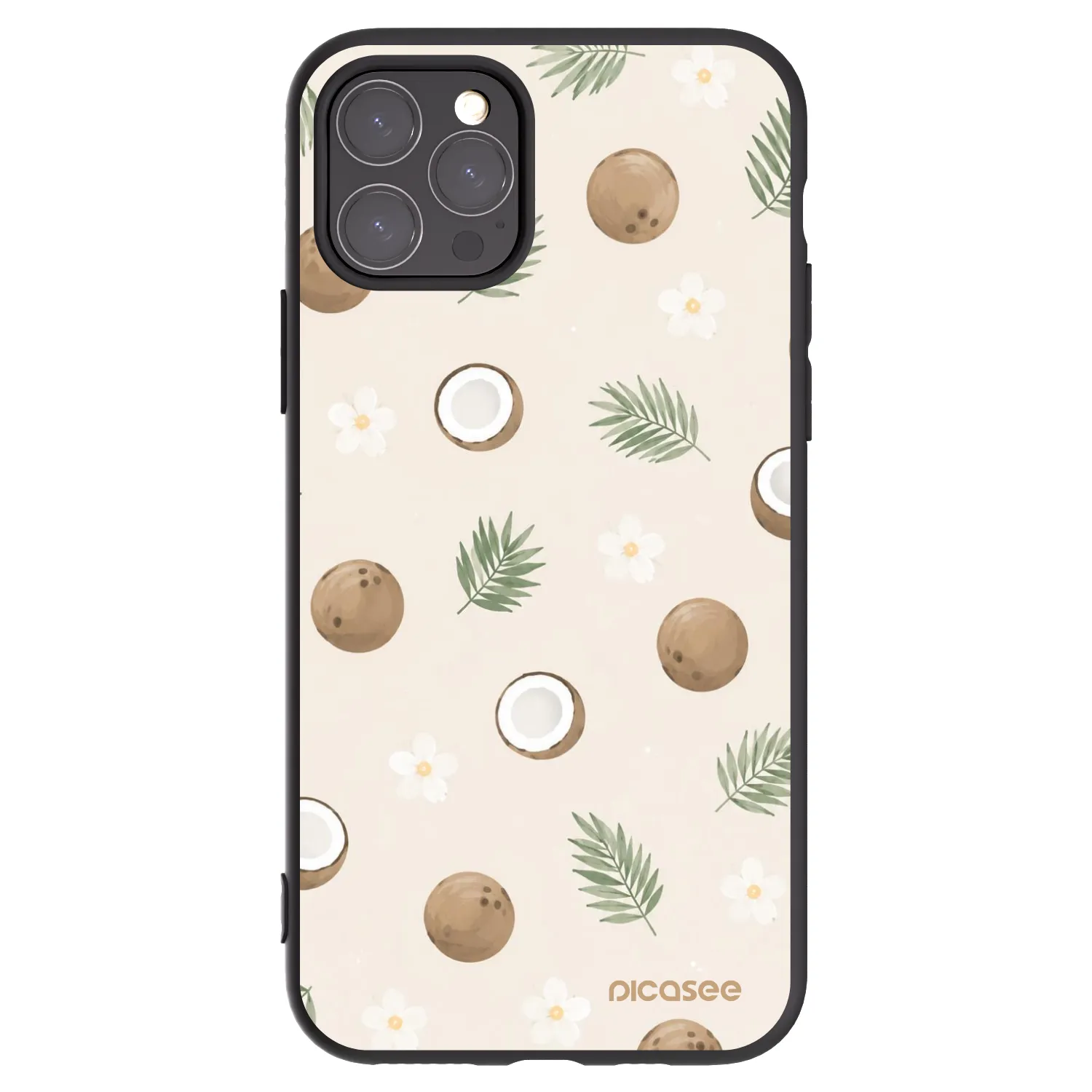Picasee silikonski črni ovitek za Apple iPhone 11 Pro - Coconut Breeze