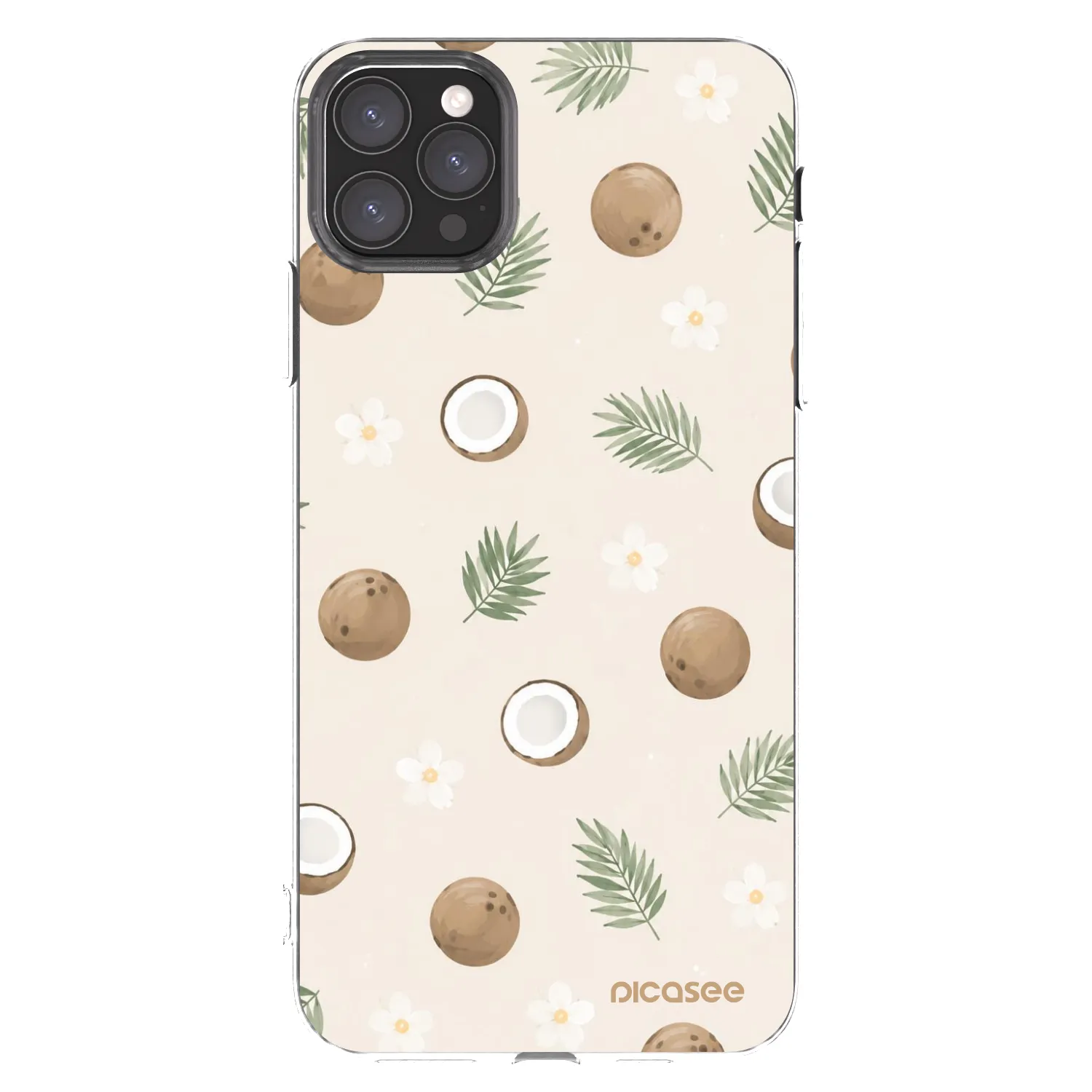 Picasee silikonski prozorni ovitek za Apple iPhone 11 Pro Max - Coconut Breeze