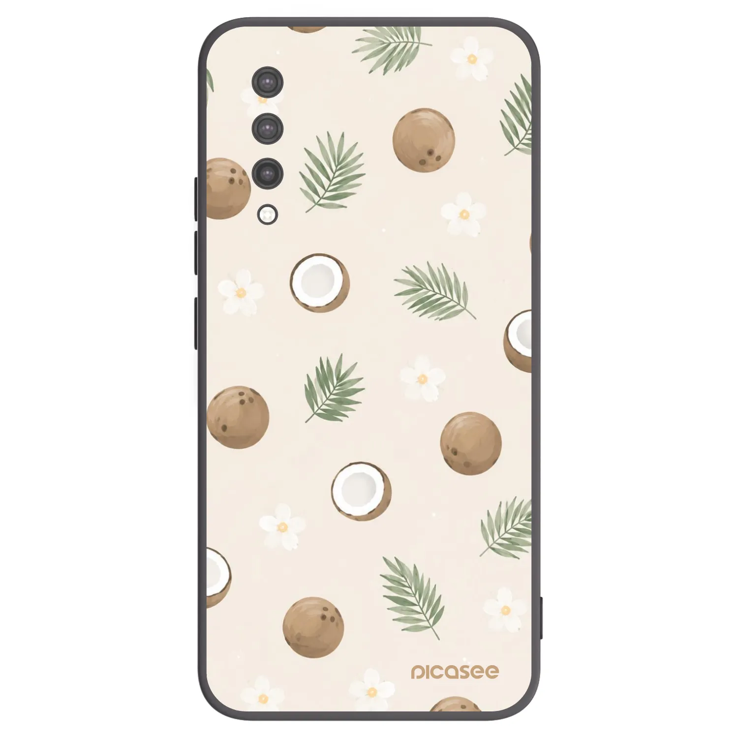 Picasee silikonski črni ovitek za Xiaomi Mi 9 Lite - Coconut Breeze