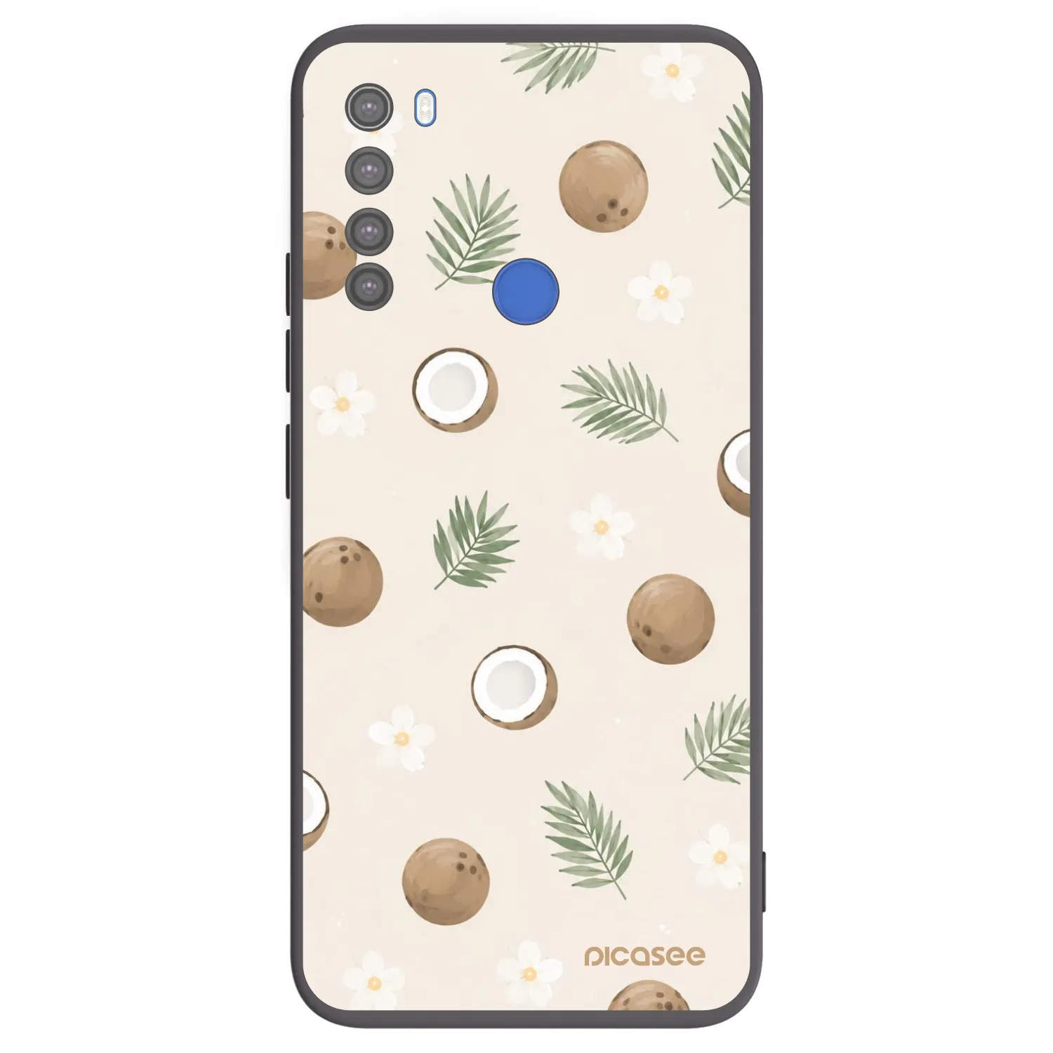 Picasee silikonski črni ovitek za Xiaomi Redmi Note 8T - Coconut Breeze