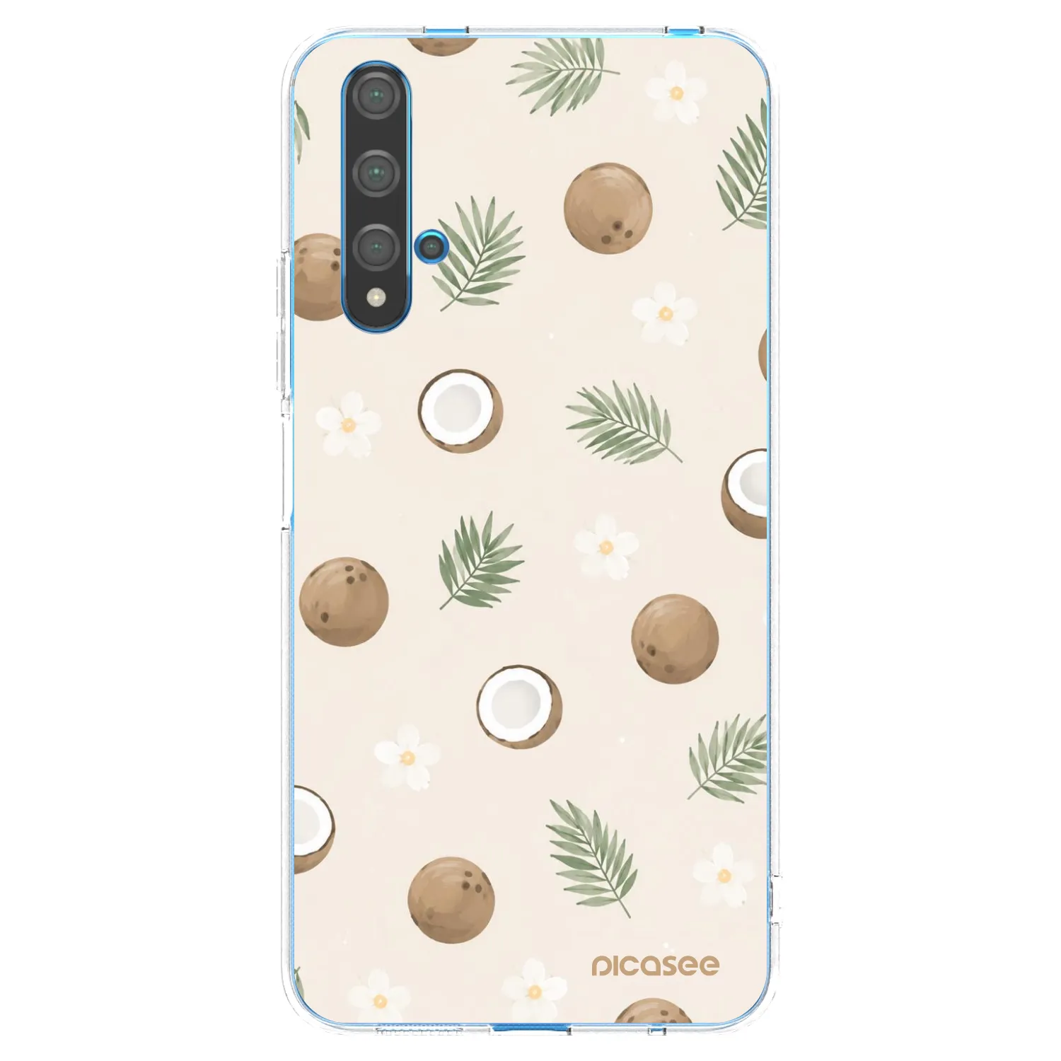 Picasee silikonski prozorni ovitek za Huawei Nova 5T - Coconut Breeze
