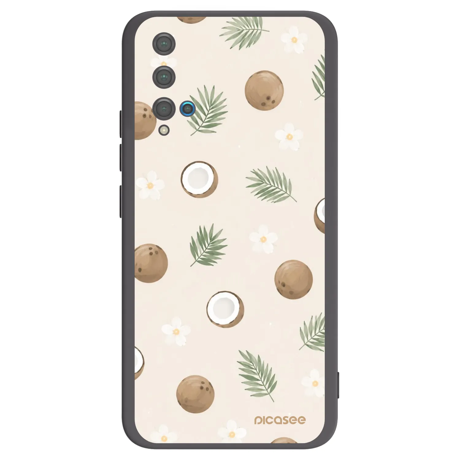 Picasee silikonski črni ovitek za Huawei Nova 5T - Coconut Breeze