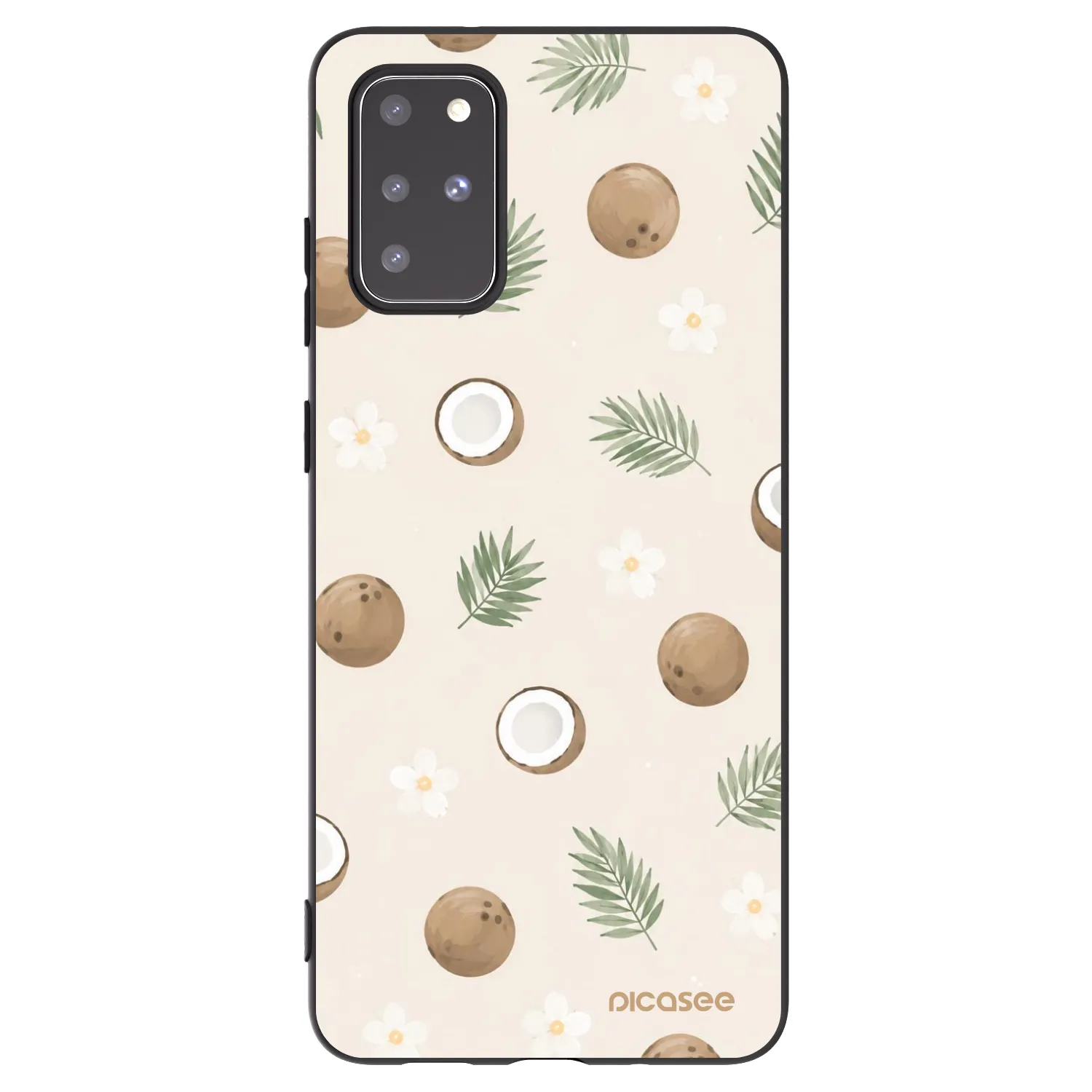Picasee silikonski črni ovitek za Samsung Galaxy S20+ G985F - Coconut Breeze