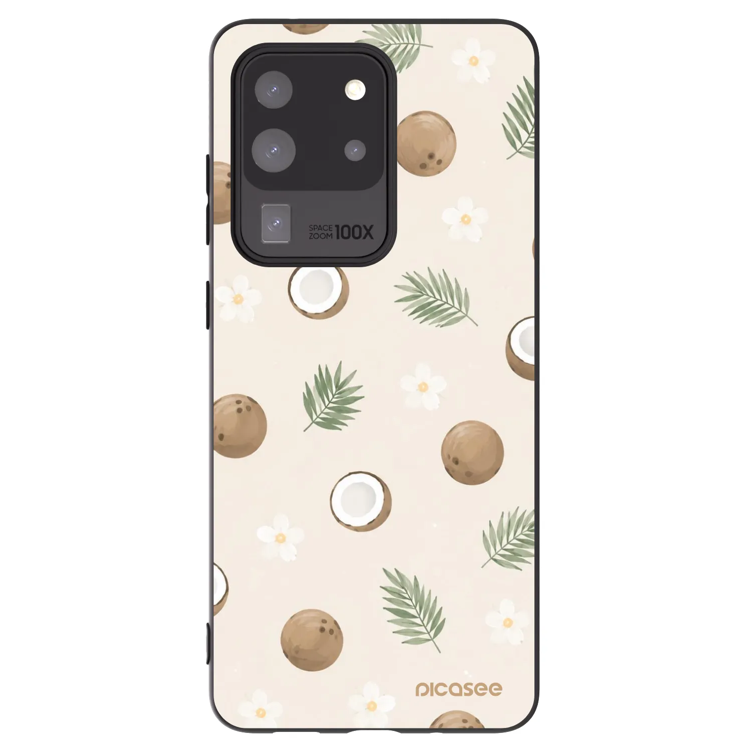Picasee silikonski črni ovitek za Samsung Galaxy S20 Ultra 5G G988F - Coconut Breeze
