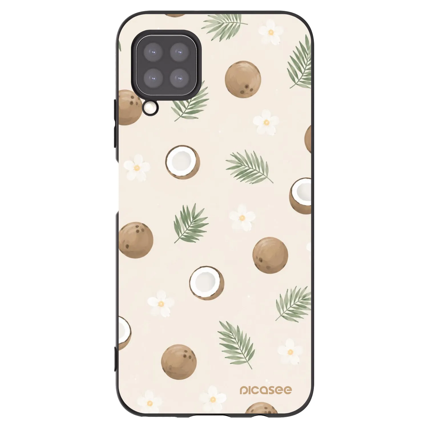 Picasee silikonski črni ovitek za Huawei P40 Lite - Coconut Breeze