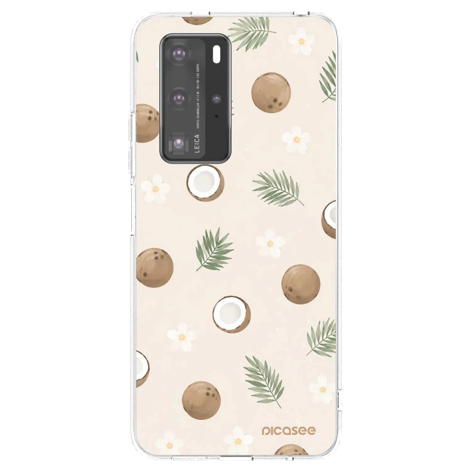 Picasee silikonski prozorni ovitek za Huawei P40 Pro - Coconut Breeze