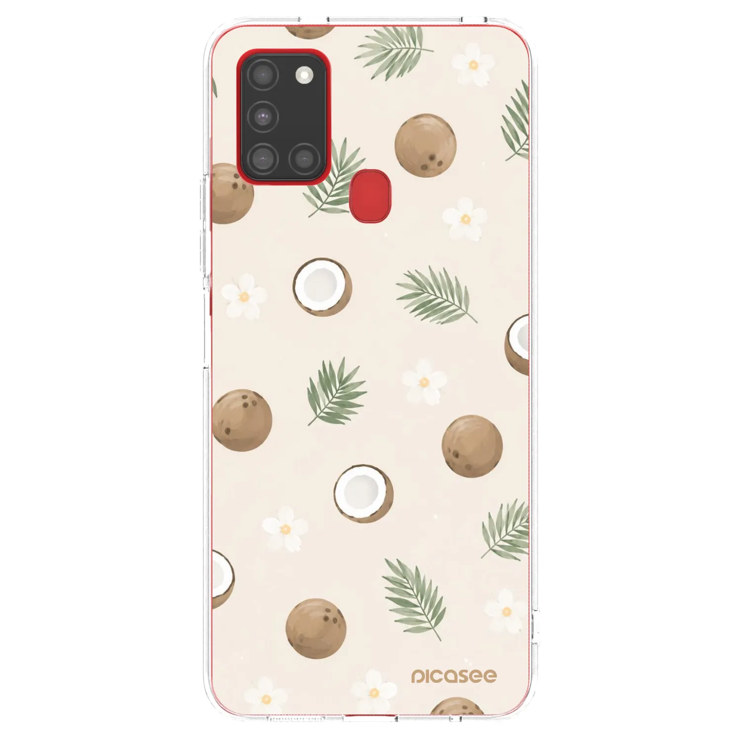 Picasee silikonski prozorni ovitek za Samsung Galaxy A21s - Coconut Breeze