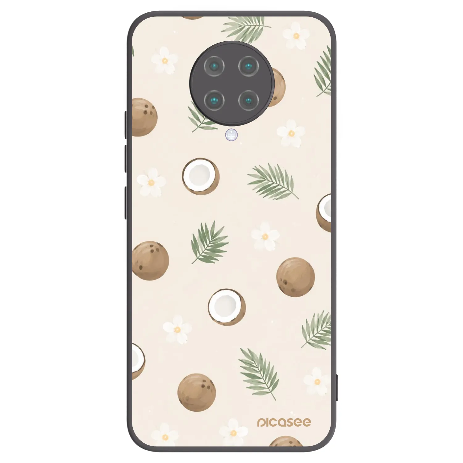 Picasee silikonski črni ovitek za Xiaomi Poco F2 Pro - Coconut Breeze