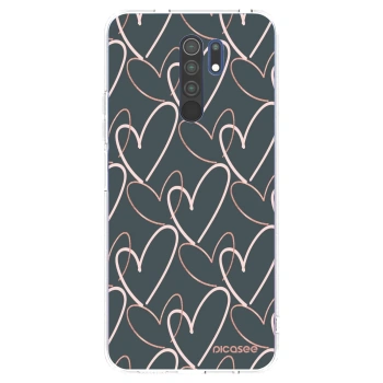 Picasee silikonski prozorni ovitek za Xiaomi Redmi 9 - Lots of love