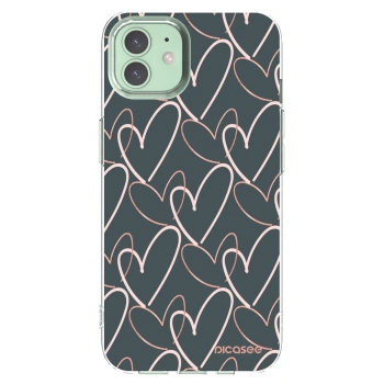 Picasee silikonski prozorni ovitek za Apple iPhone 12 Pro - Lots of love