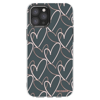 Picasee silikonski prozorni ovitek za Apple iPhone 12 Pro Max - Lots of love