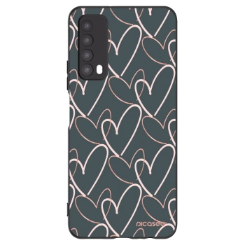 Picasee silikonski črni ovitek za Huawei P Smart 2021 - Lots of love