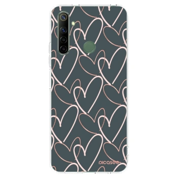 Picasee silikonski prozorni ovitek za Realme 6i - Lots of love