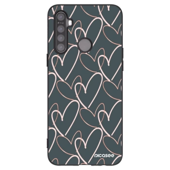 Picasee silikonski črni ovitek za Realme 6i - Lots of love