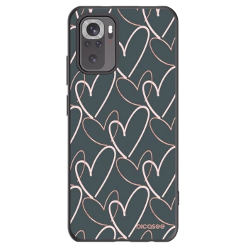 Picasee silikonski črni ovitek za Xiaomi Redmi Note 10 - Lots of love