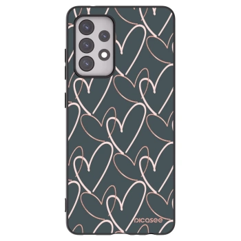 Picasee silikonski črni ovitek za Samsung Galaxy A52 5G A525F - Lots of love