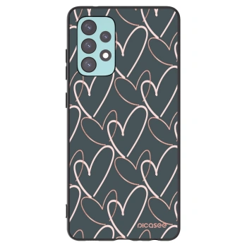 Picasee silikonski črni ovitek za Samsung Galaxy A72 A725F - Lots of love