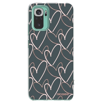 Picasee silikonski prozorni ovitek za Xiaomi Redmi Note 10 Pro - Lots of love