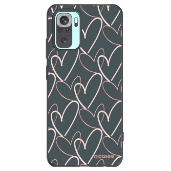 Picasee silikonski črni ovitek za Xiaomi Redmi Note 10 Pro - Lots of love
