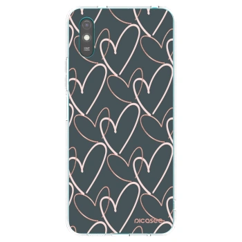 Picasee silikonski prozorni ovitek za Xiaomi Redmi 9AT - Lots of love