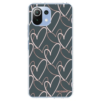 Picasee silikonski prozorni ovitek za Xiaomi Mi 11 Lite - Lots of love
