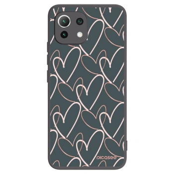 Picasee silikonski črni ovitek za Xiaomi Mi 11 Lite - Lots of love