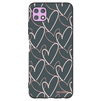 Picasee silikonski črni ovitek za Samsung Galaxy A22 A226B 5G - Lots of love