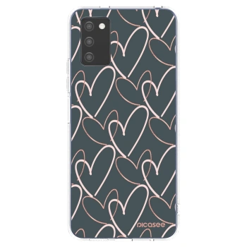 Picasee silikonski prozorni ovitek za Samsung Galaxy A02s A025G - Lots of love