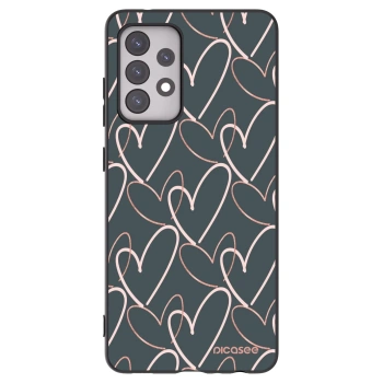 Picasee silikonski črni ovitek za Samsung Galaxy A52s 5G A528B - Lots of love